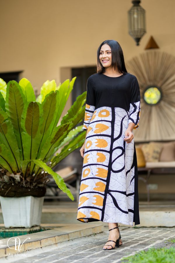Abstract batik maxi dress - Image 6