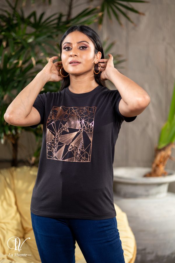 Abstract Printed Regular T-Shirt - Image 2