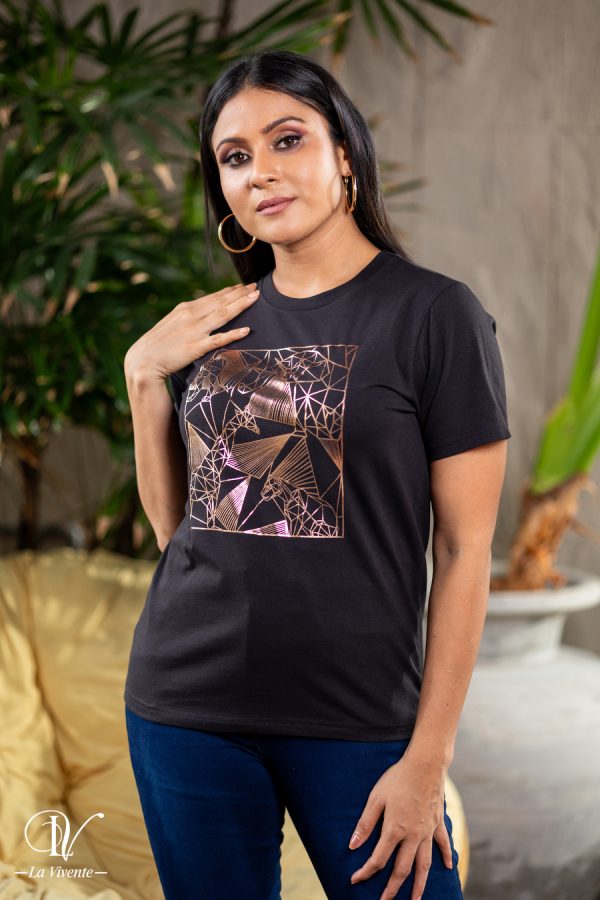 Abstract Printed Regular T-Shirt