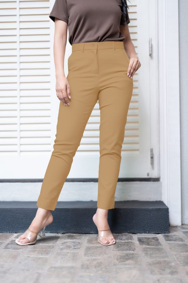 Dark Gold Beige Pant - Image 3