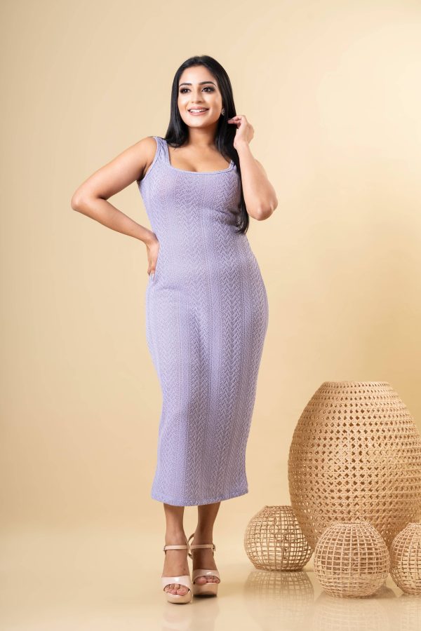 Crochet Bodycon Maxi Dress