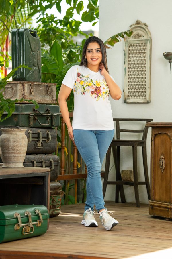 Floral printed regular fit T-shirt - Image 5