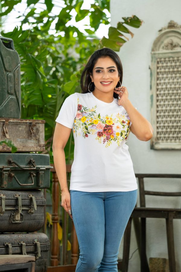 Floral printed regular fit T-shirt - Image 2