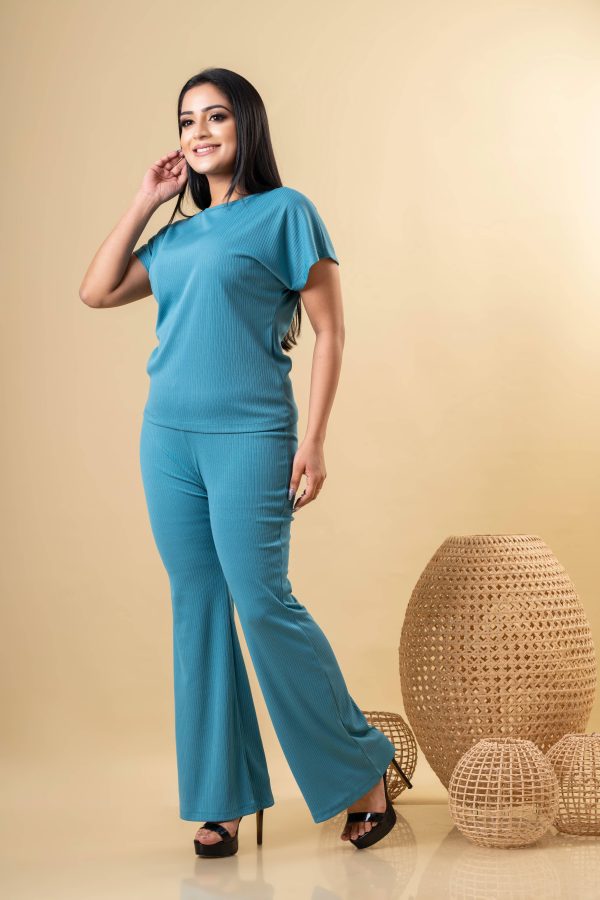 Rib T-shirt & pant set - Image 2