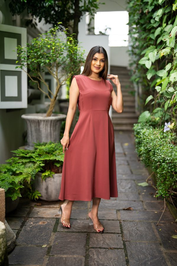 Jewel Necked Midi Dress - Image 3